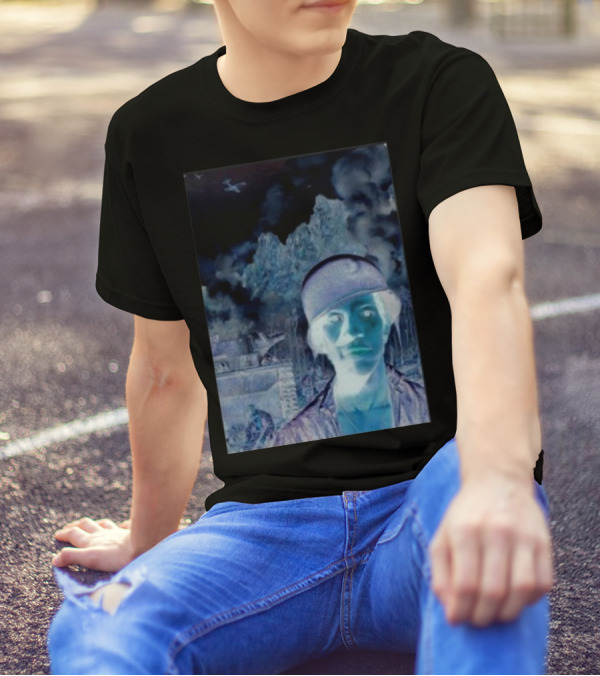 Janelledrtysoul Tyler Joseph Clancy Madrid Psychedelic Negative Mountain Portrait T-Shirt