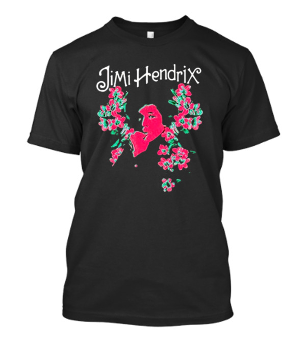 Jimi Hendrix Pink Floral I Am Experienced T-Shirt