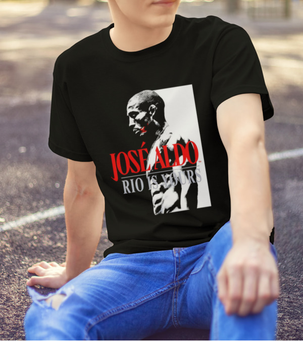 José Aldo Rio Is Yours Retro Black And White Profile T-Shirt