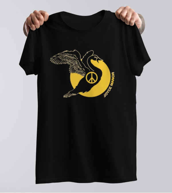 Joyce Manor Peace Swan With Peace Symbol Circle T-Shirt