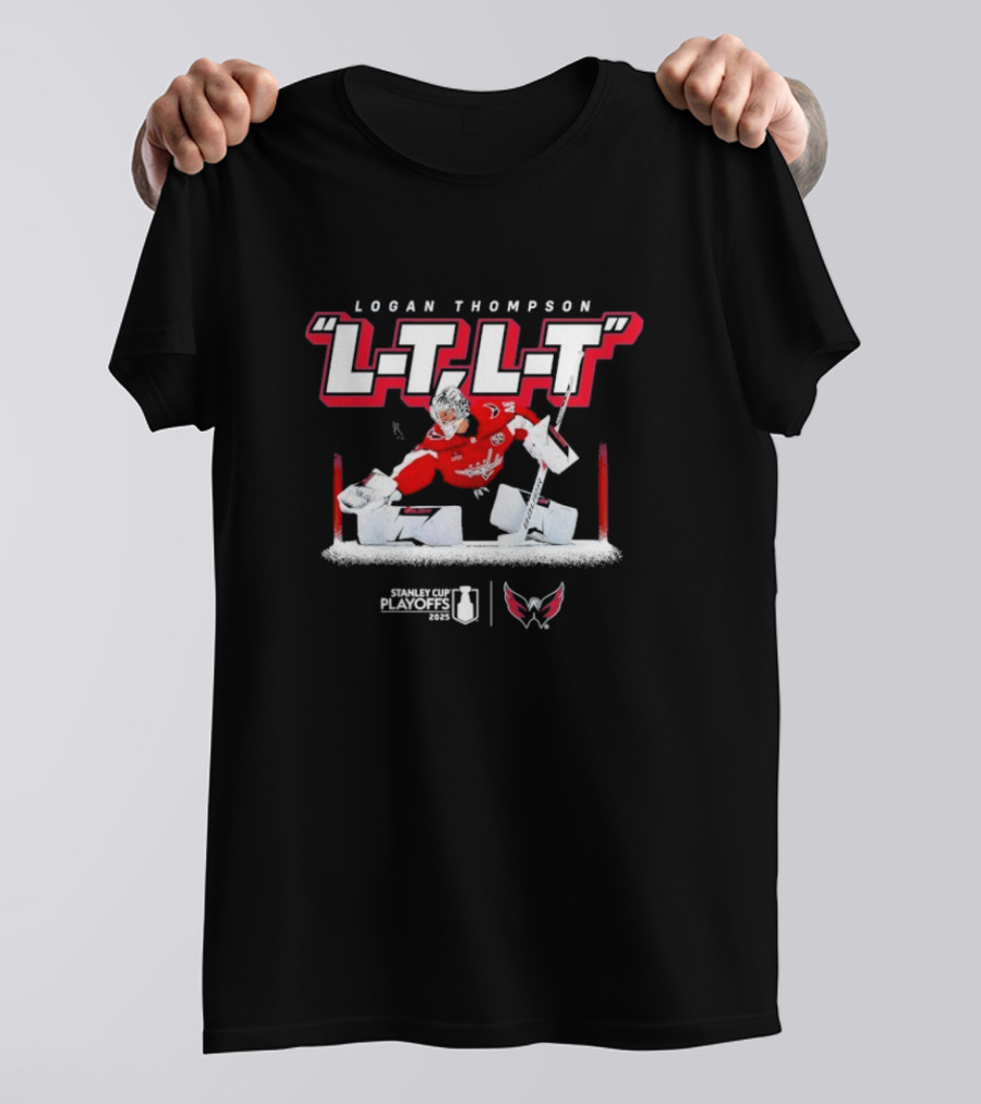 Logan Thompson L-T L-T Washington Capitals 2025 Stanley Cup Playoffs T-Shirt