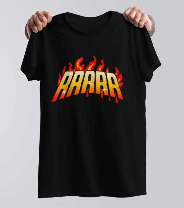 Rrr Fire Text Limited Slangteez Funny Tee T-Shirt