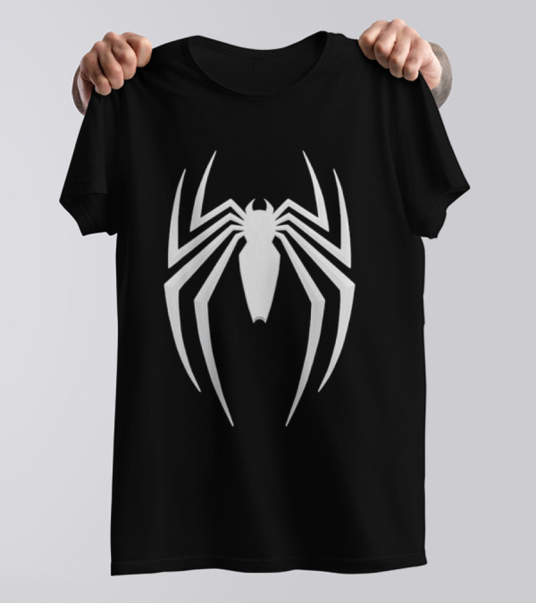 Marvel Spider-Man 2 White Spider Emblem T-Shirt
