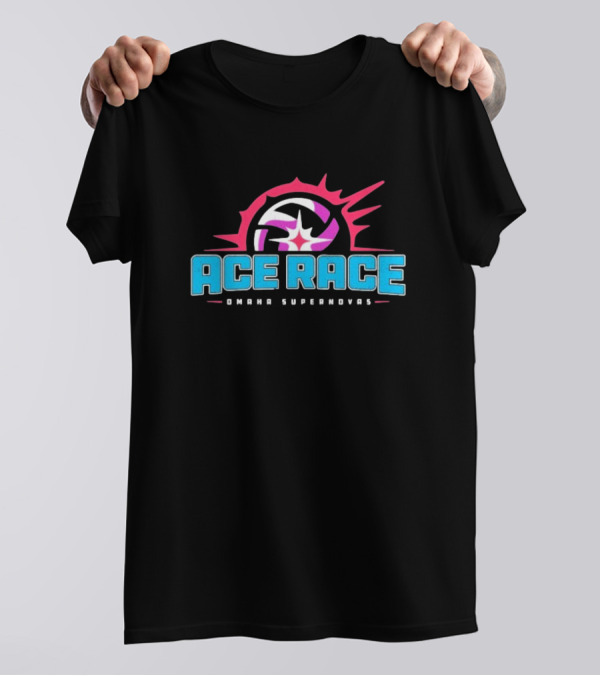 Omaha Supernovas Ace Race Volleyball Burst T-Shirt