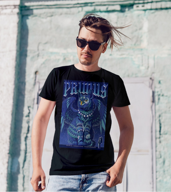 PRIMUS May 4 2025 Huntsville Alabama The Orion Amphitheater Owl Art T-Shirt