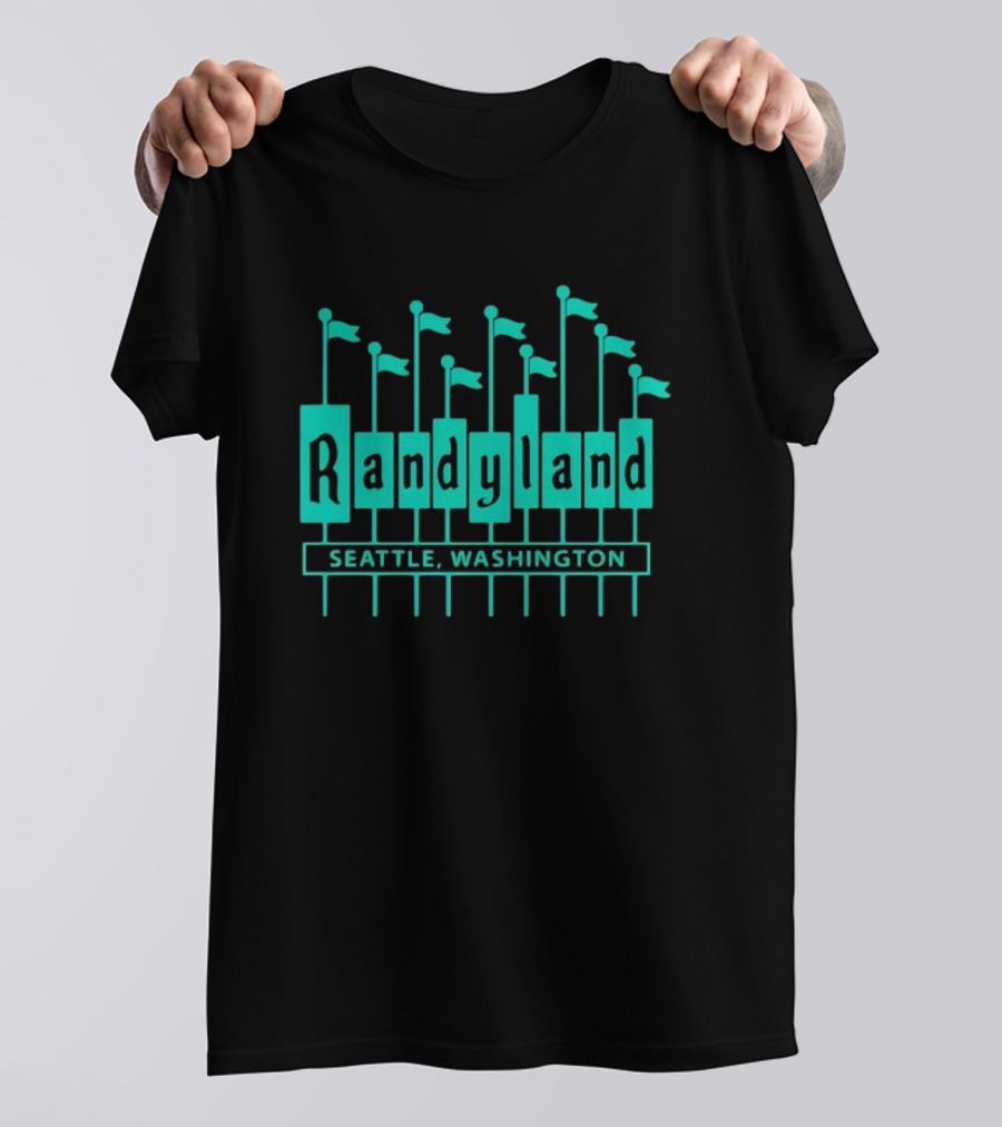 Randyland Seattle Washington Flags T-Shirt