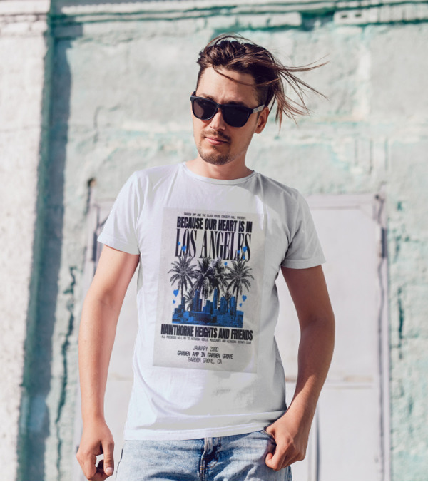 Garden Amp Concert Hawthorne Heights And Friends January 23 Garden Grove CA T-Shirt