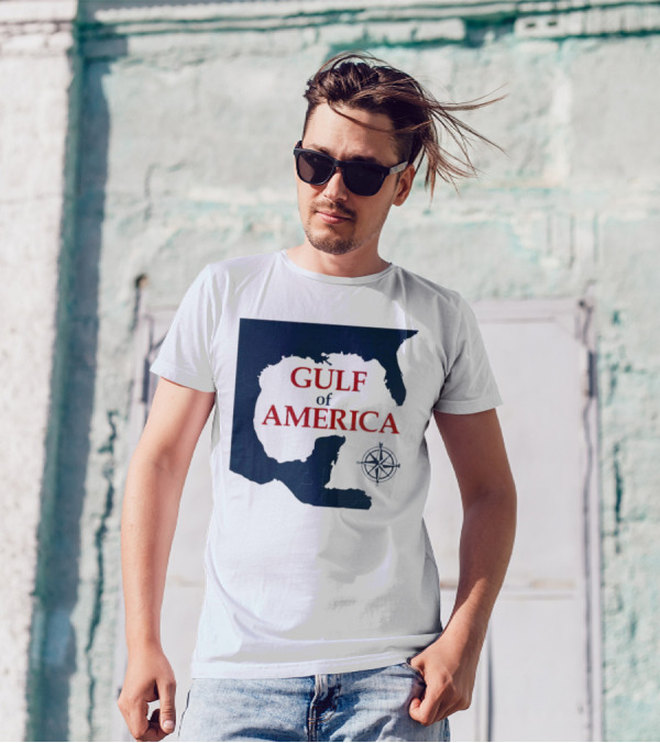 Gulf Of America Trump Map Compass Graphic T-Shirt