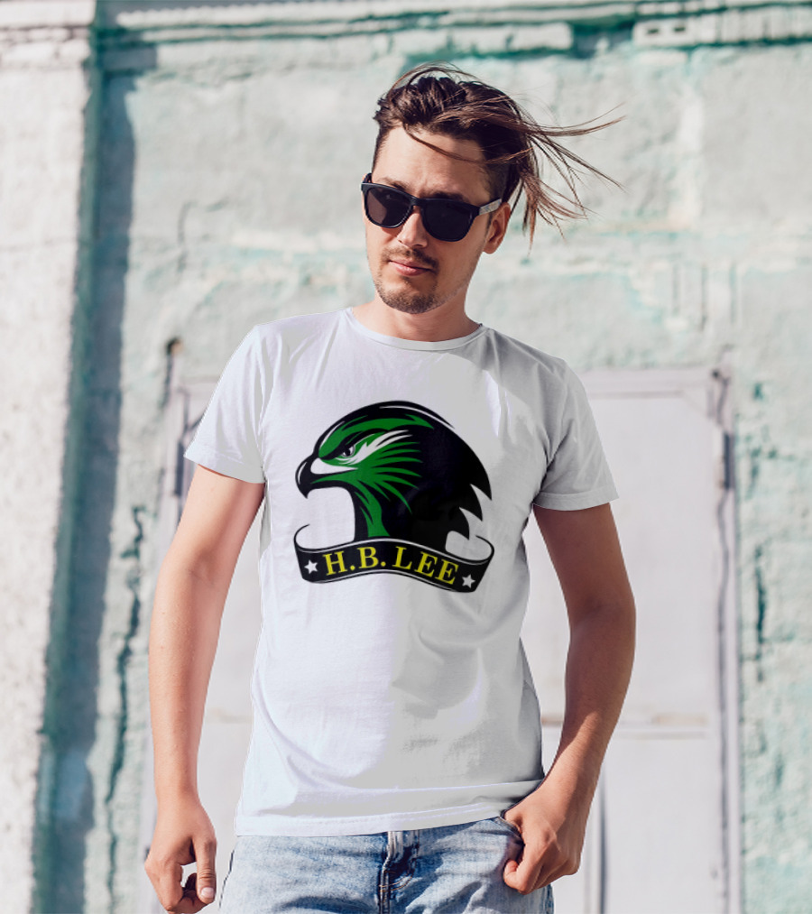 H.B. Lee Green Eagle Emblem T-Shirt