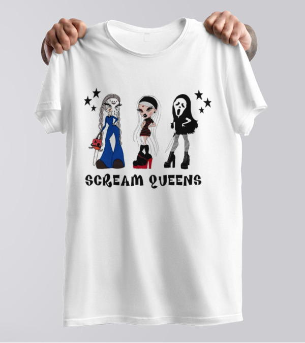 Halloween Dolls Queen Spooky Cricut Sublimation Craft Design T-Shirt