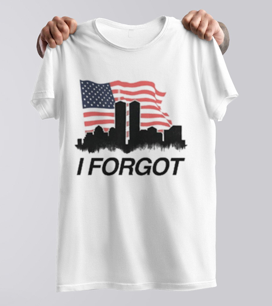 Flag I Forgot Red White Blue Building Shadows T-Shirt