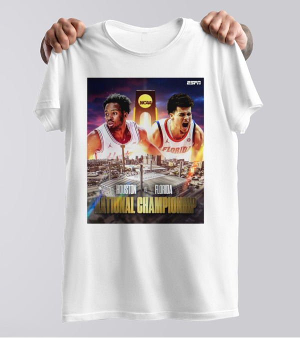 Houston Cougars Florida Gators NCAA National Championship ESPN T-Shirt