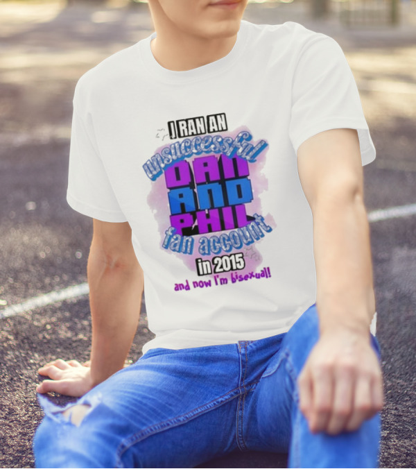 Dan And Phil Unsuccessful Fan Account 2023 Bisexual Highlight T-Shirt