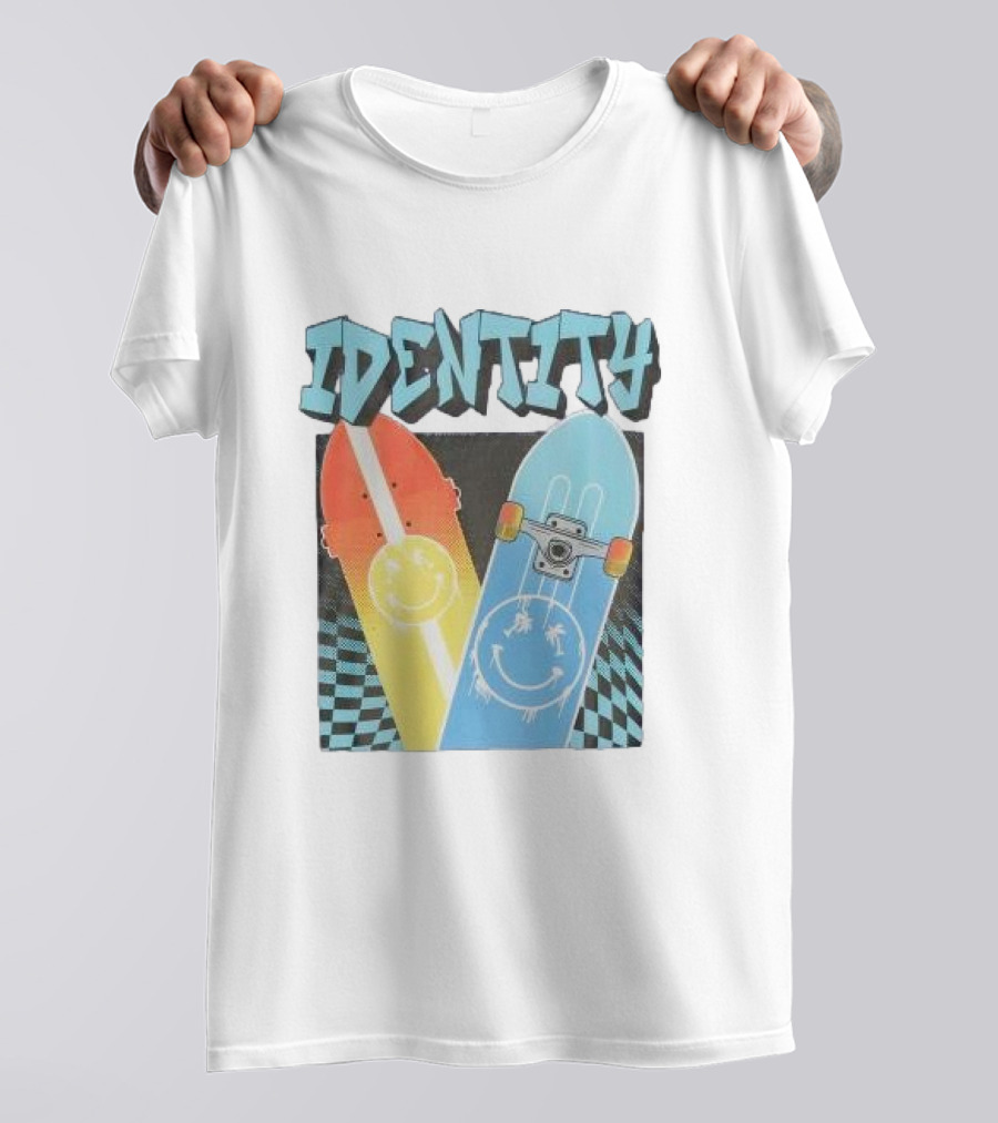 Identity Boys Purple Relaxed Skateboard Smiley T-Shirt