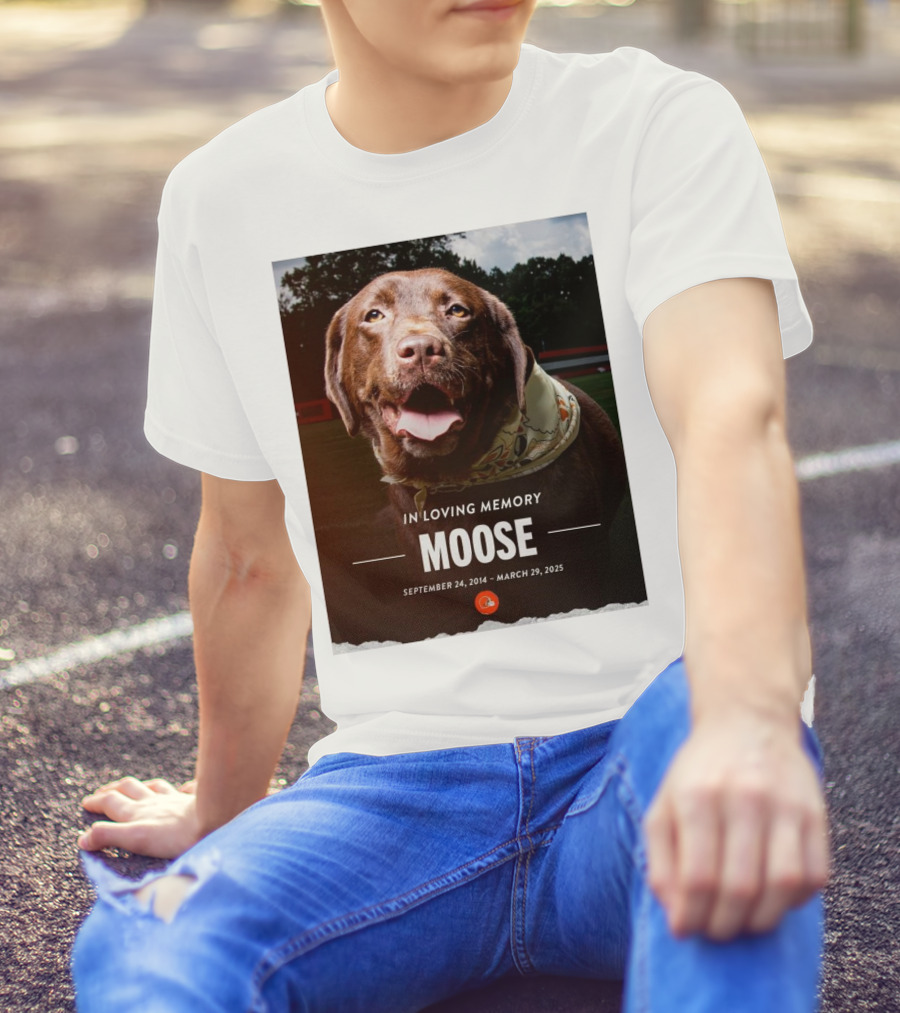 Cleveland Browns NFL In Loving Memory Moose September 24 2014 March 29 2025 Hard Knocks Star T-Shirt