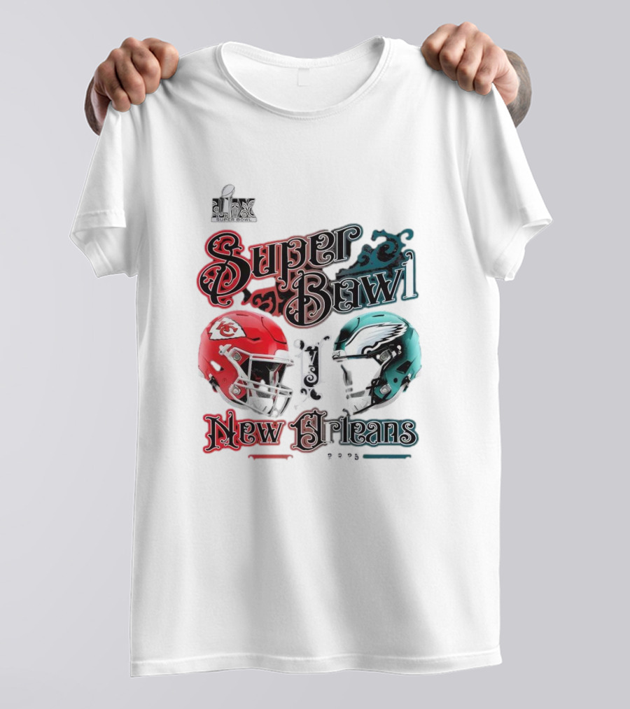 Super Bowl LIX Kansas City Chiefs Vs Philadelphia Eagles New Orleans 2025 T-Shirt