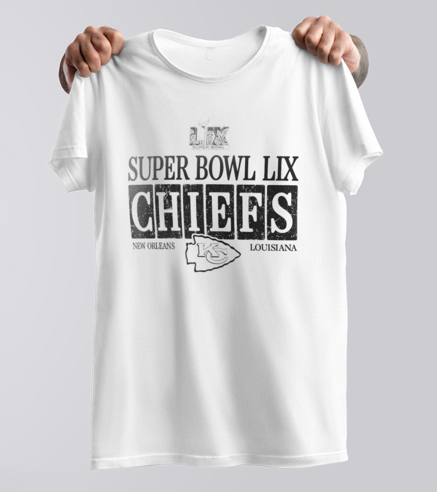 Kansas City Chiefs Super Bowl LIX Bound New Orleans Louisiana 2024-25 T-Shirt