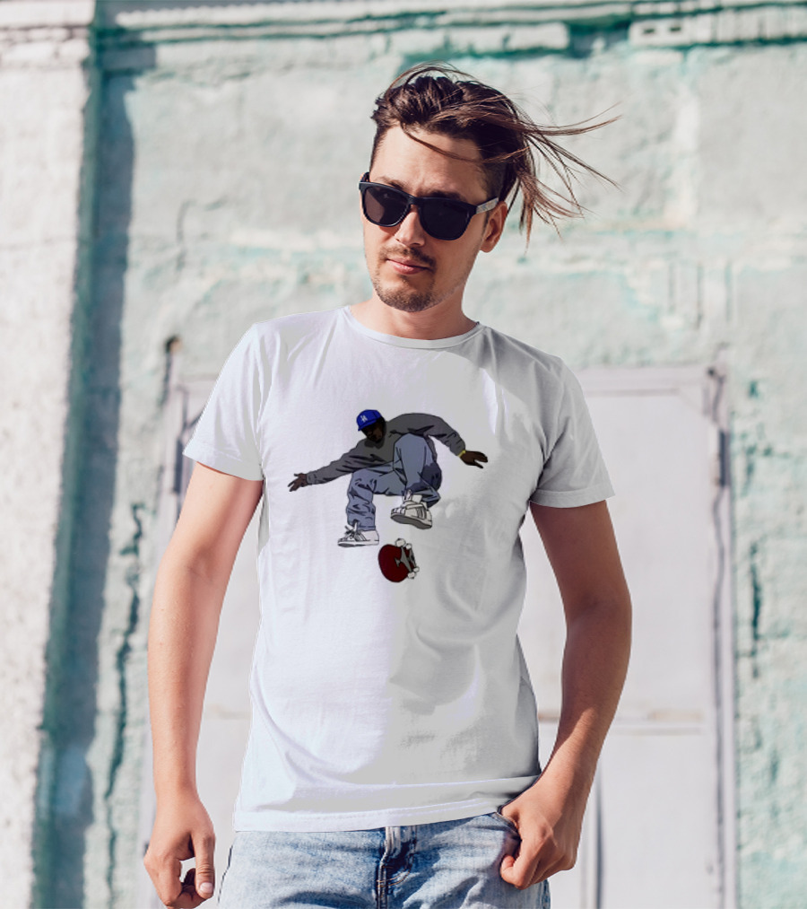 Kareem Campbell World Skateboards 90s Iconic Skateboarding Trick T-Shirt