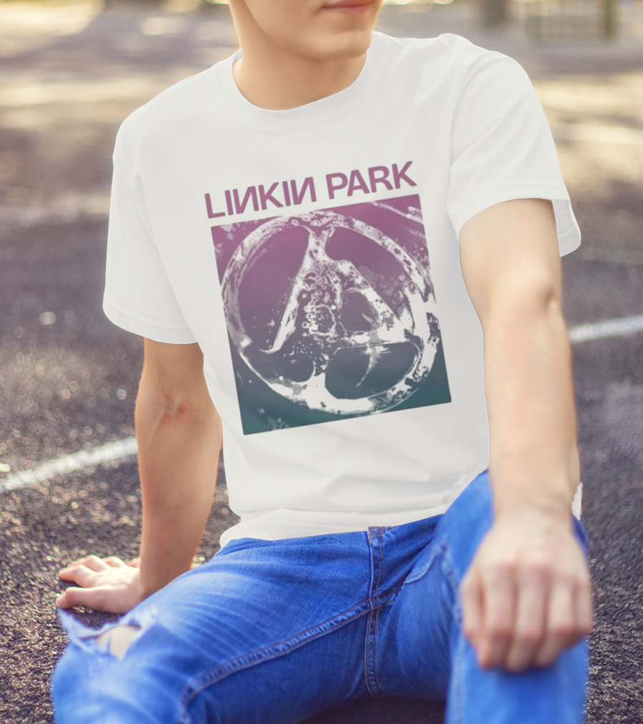 Linkin Park Gradient Circle Symbol Fz Deluxe Drop Shoulder T-Shirt