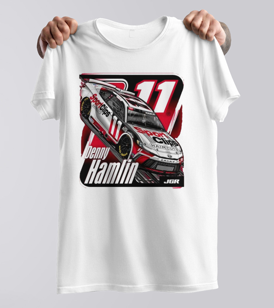 Denny Hamlin Sport Clips Haircuts Car Joe Gibbs Racing 11 JGR T-Shirt