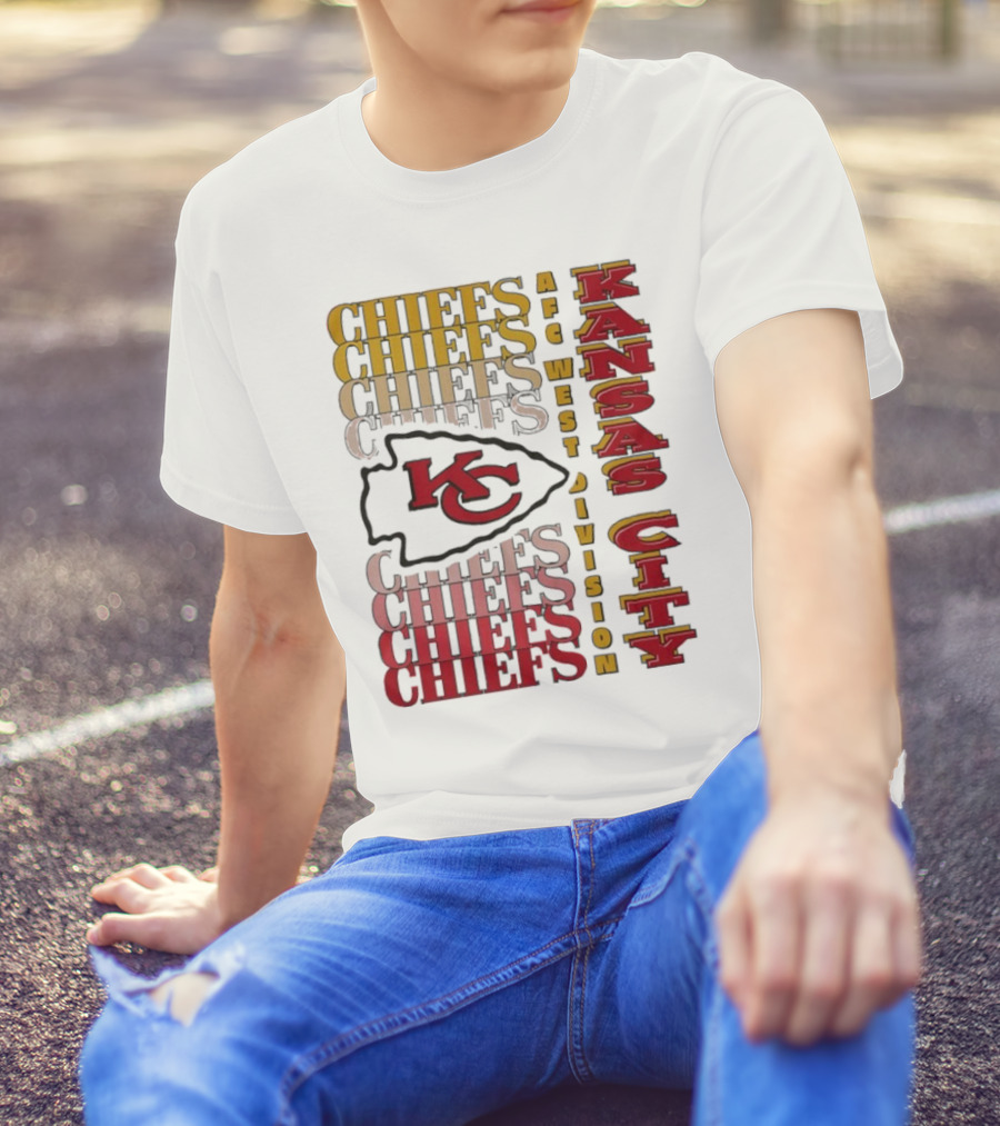 Kansas City Chiefs AFC West Division Kansas City Chiefs Logo KC Chiefs T-Shirt