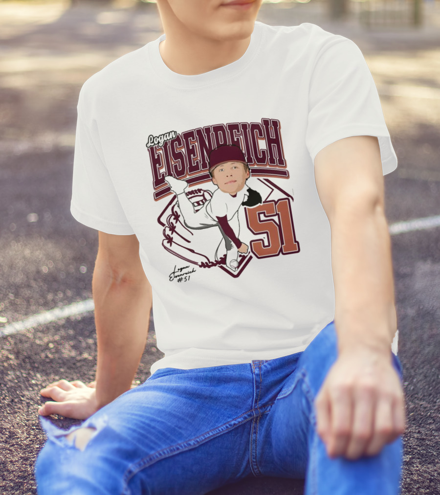 Eisenreich Baseball 51 Logan 2025 Sports Illustration T-Shirt
