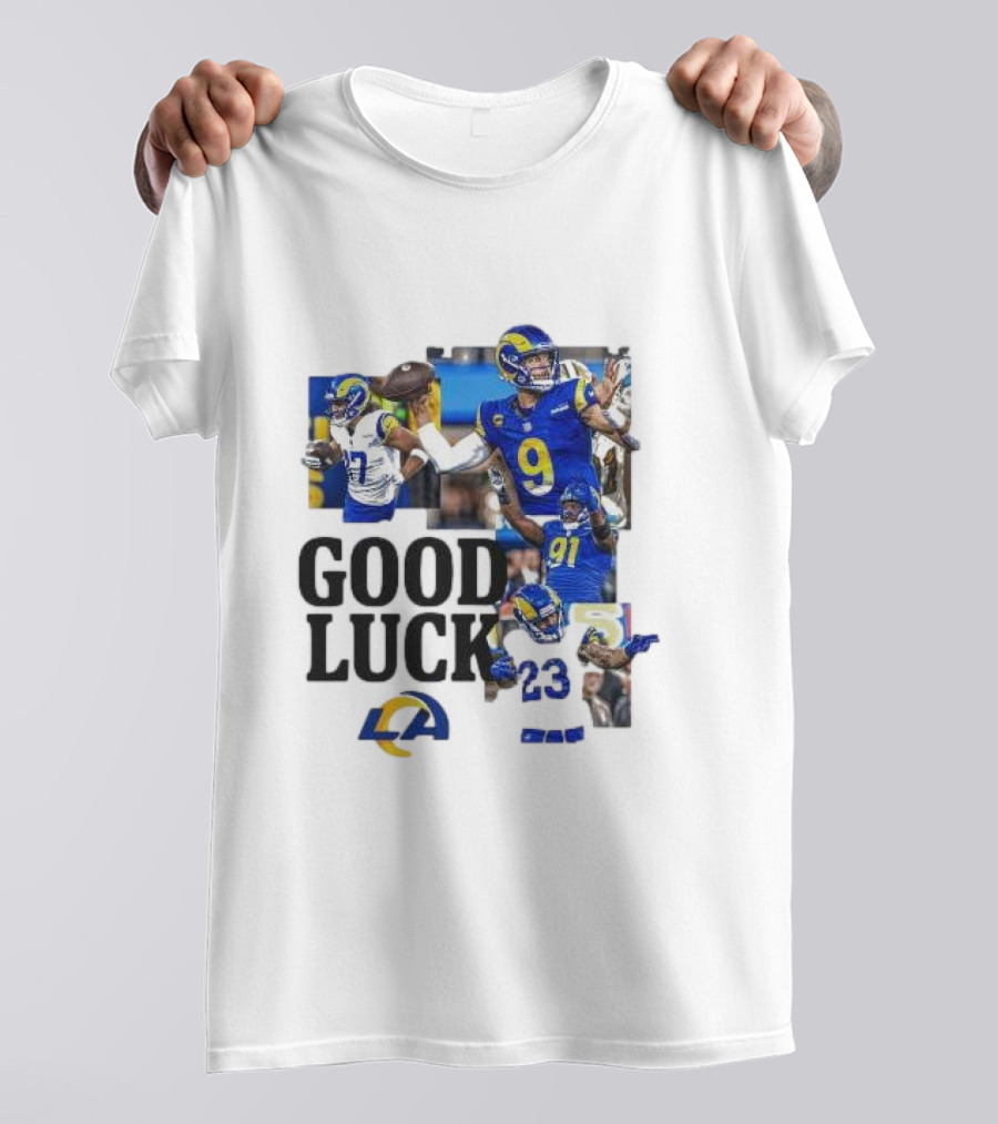 Los Angeles Rams Good Luck NFL Playoffs Est 1967 T-Shirt