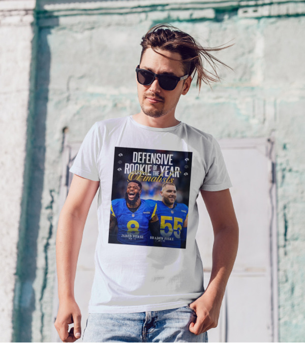 Los Angeles Rams Jared Verse Braden Fiske Defensive Rookie Of The Year Finalists 2024 T-Shirt