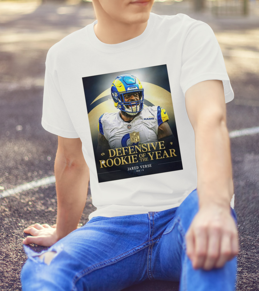 Los Angeles Rams NFL Defensive Rookie Of The Year Jared Verse OLB 2024 T-Shirt