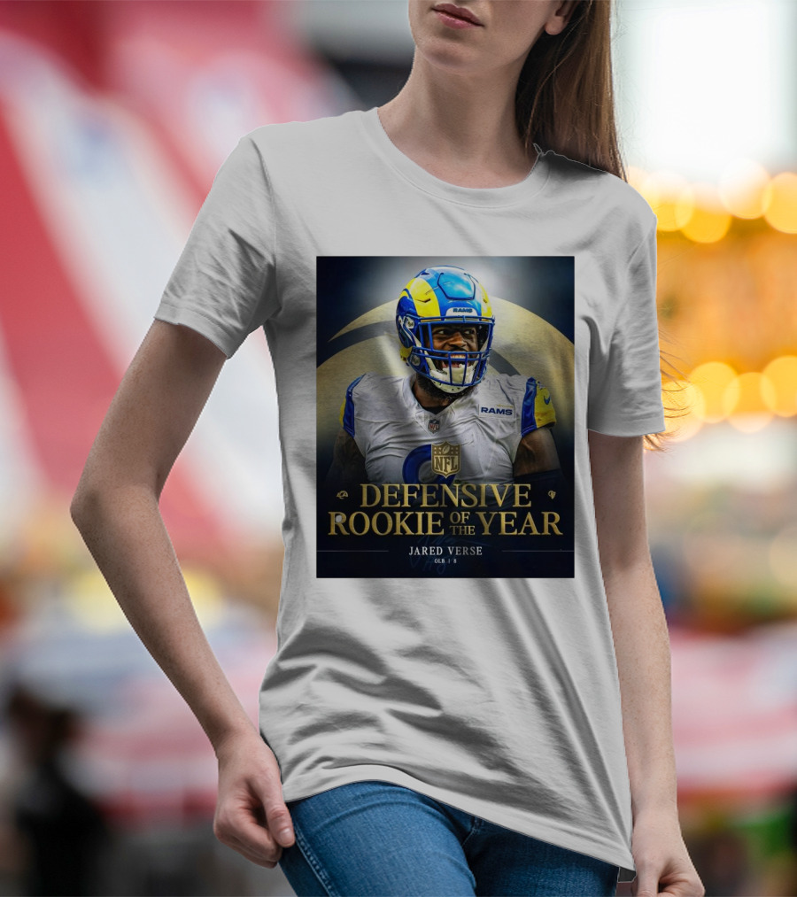 Los Angeles Rams NFL Defensive Rookie Of The Year Jared Verse OLB 2024 T-Shirt