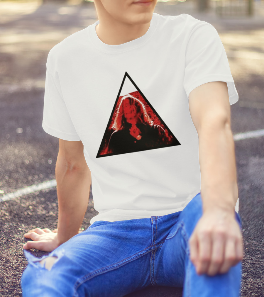 Manipulator 10 Year Anniversary Red Triangle Hair Face T-Shirt