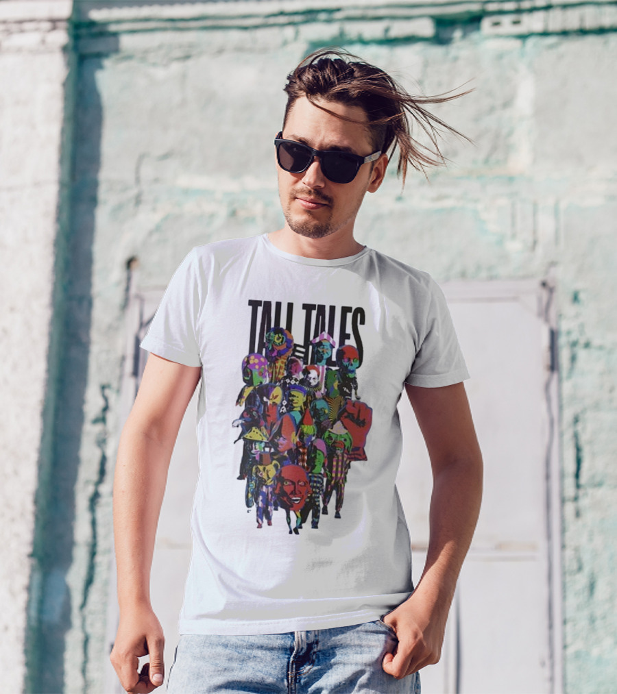 Mark Pritchard Tall Tales Colorful Parade Characters T-Shirt