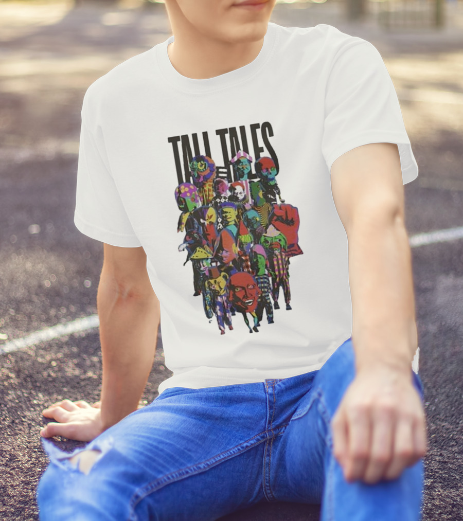 Mark Pritchard Tall Tales Colorful Parade Characters T-Shirt