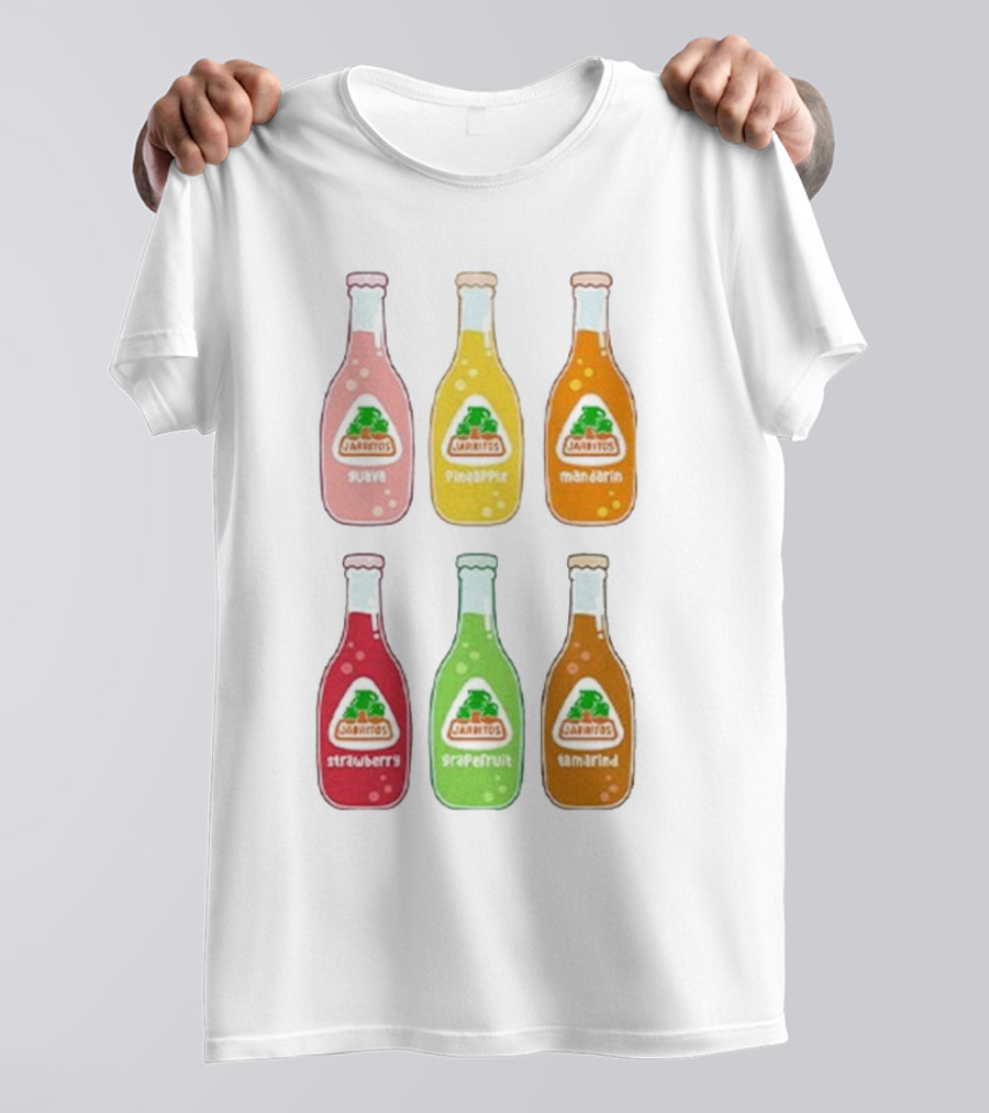 Jarritos Soda Bottle Guava Pineapple Mandarin Strawberry Grapefruit Tamarind T-Shirt