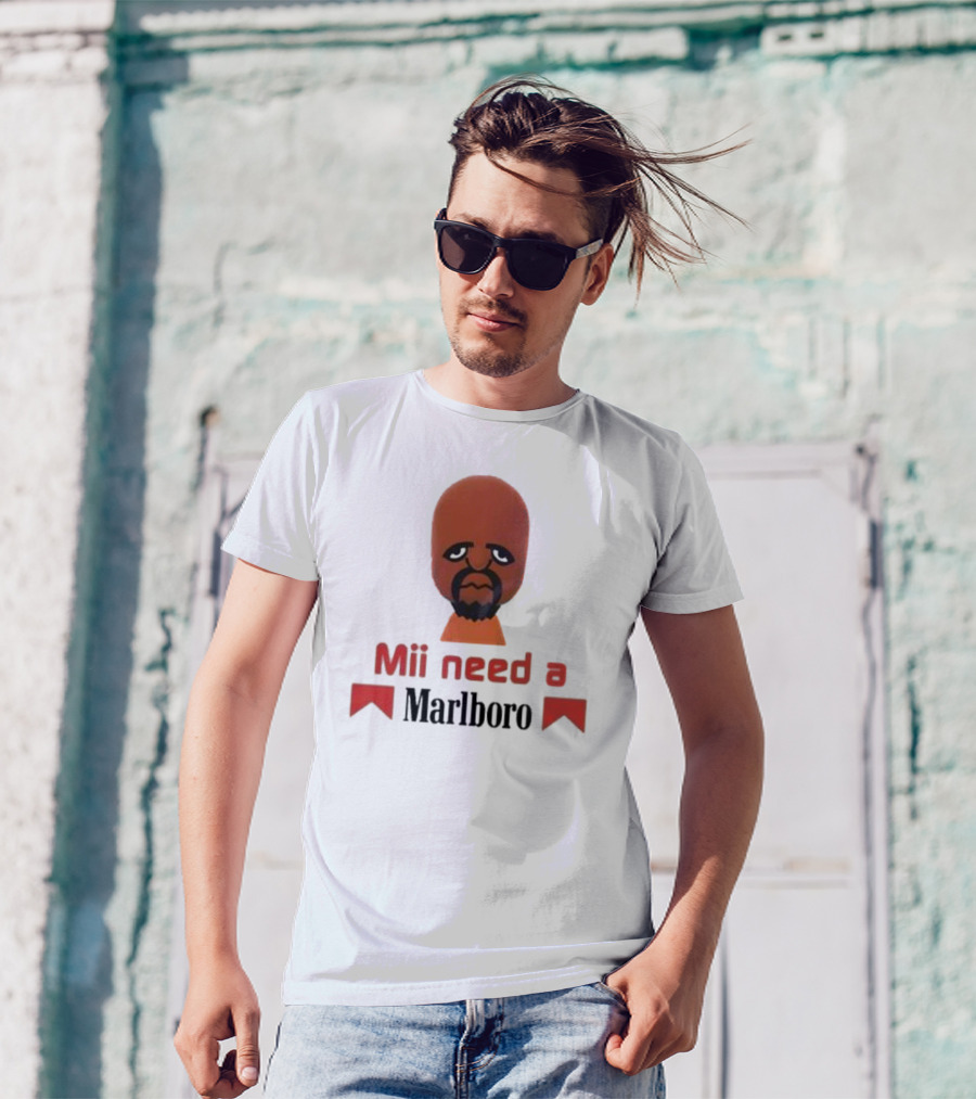 Mii Need A Marlboro Nintendo Parody T-Shirt