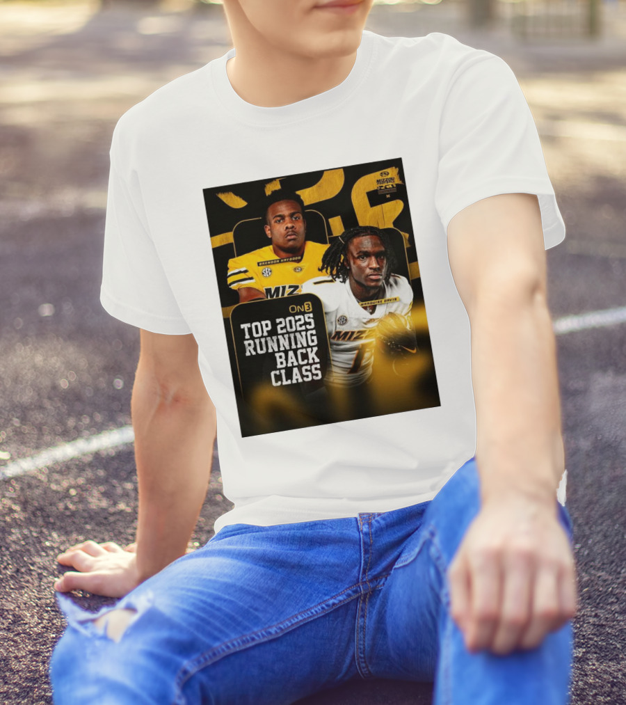 Missouri Football Top 2025 Running Back Class Brendon Haygood Marquise Davis SEC Mizzou T-Shirt