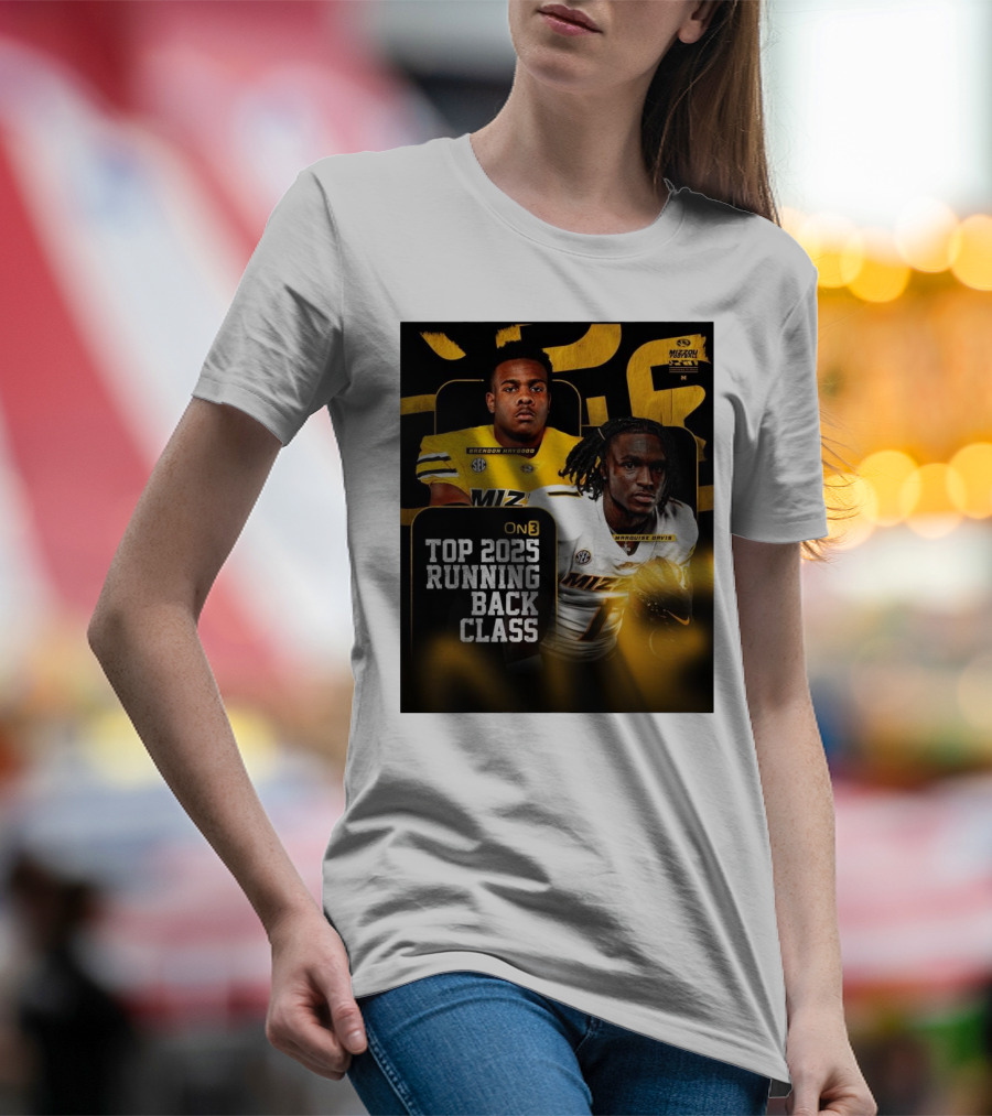 Missouri Football Top 2025 Running Back Class Brendon Haygood Marquise Davis SEC Mizzou T-Shirt