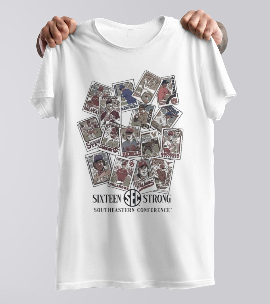 Sister Strong Southeastern Conference Vintage Baseball Cards T-Shirt