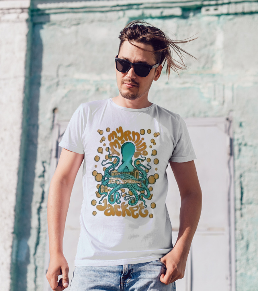My Morning Jacket Tentacles Octopus And Bubbles T-Shirt