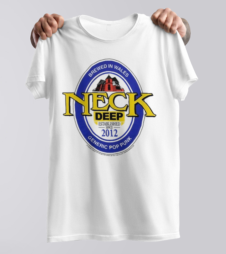 Neck Deep Generic Pop Punk Brewed In Wales 2012 T-Shirt