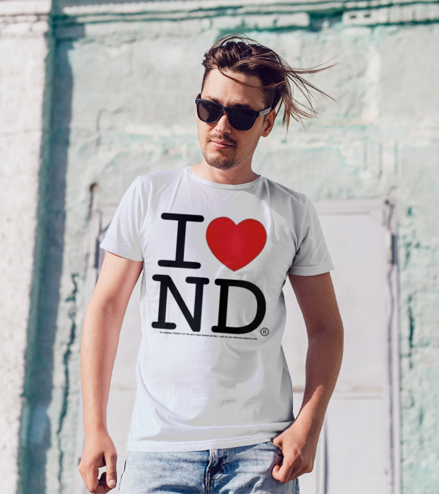 Neck Deep I Love ND Red Heart Graphic T-Shirt