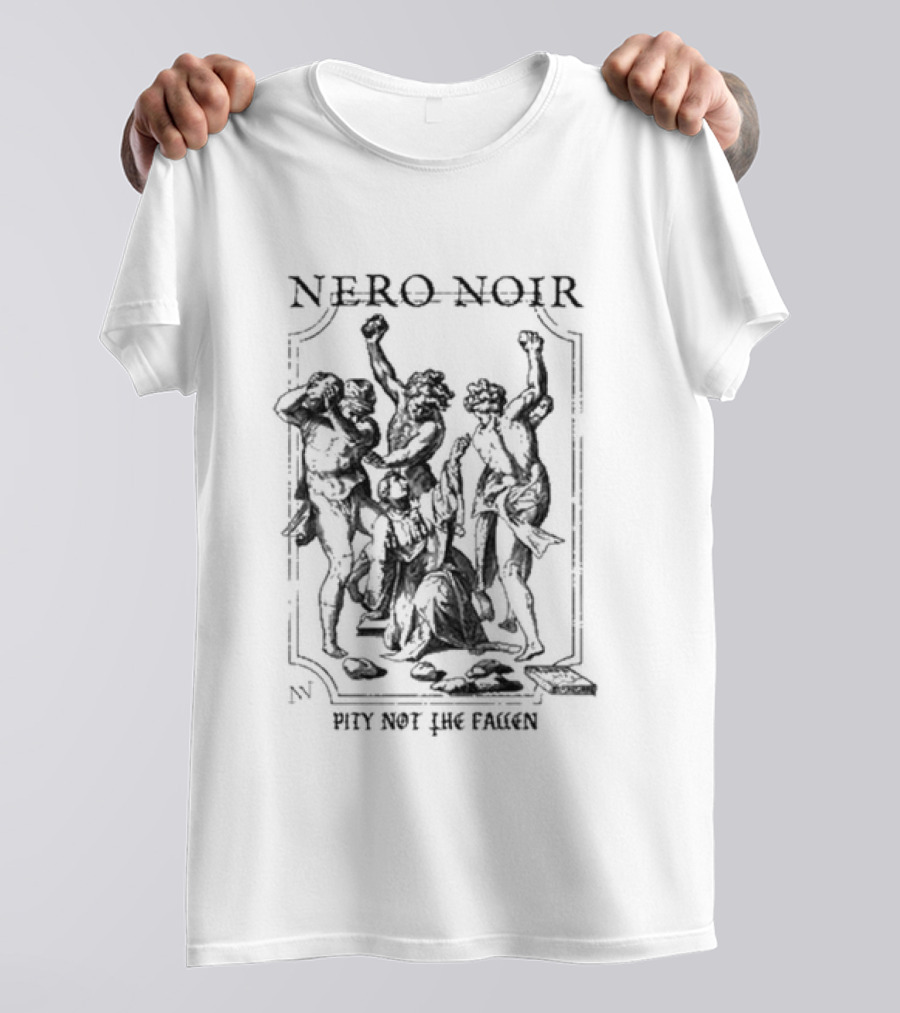 Nero Noir Pity Not The Fallen Skeleton Trio T-Shirt