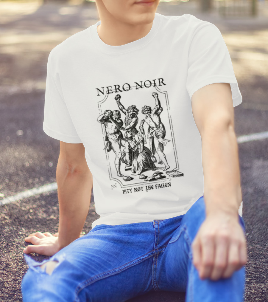 Nero Noir Pity Not The Fallen Skeleton Trio T-Shirt