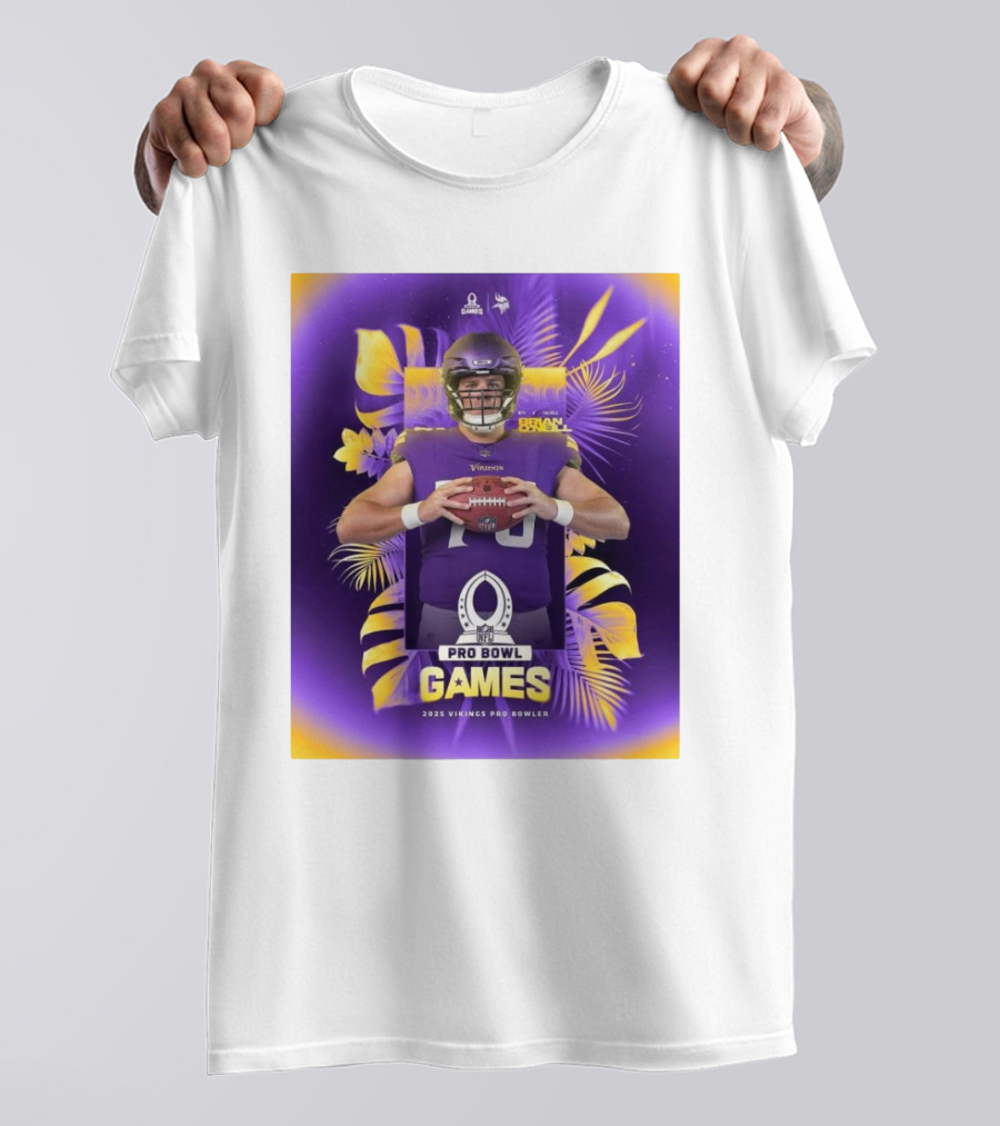 2025 NFL Pro Bowl Games Minnesota Vikings Brian O’Neill T-Shirt