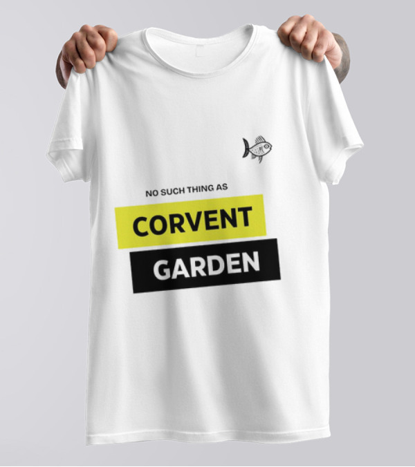 No Such Thing As Corvent Garden With Yellow And Black Text Blocks T-Shirt