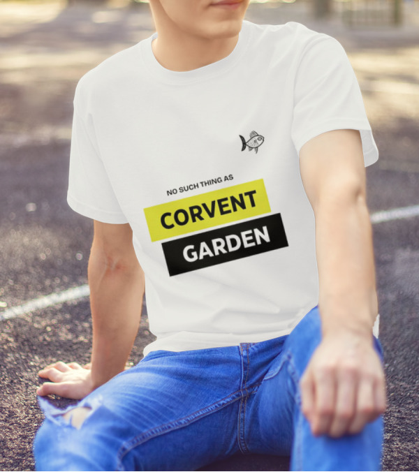 No Such Thing As Corvent Garden With Yellow And Black Text Blocks T-Shirt