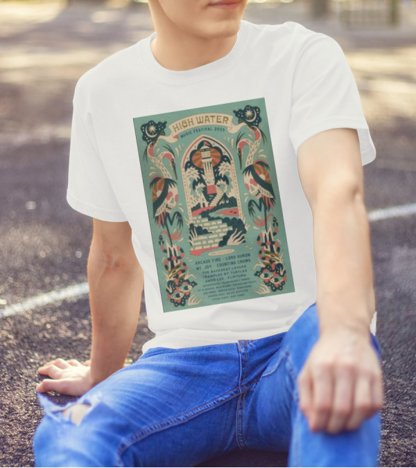 High Water Music Festival 2025 North Charleston SC April 26-27 Arcade Fire Lord Huron Mt Joy Counting Crows T-Shirt