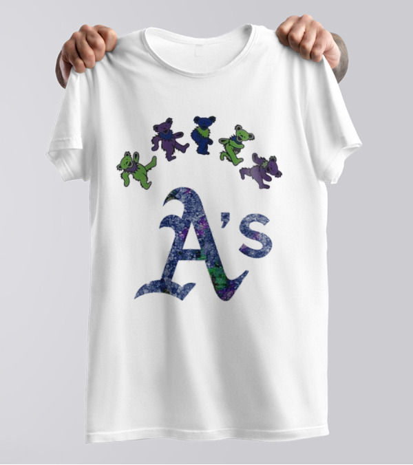 Oakland Athletics Grateful Dead Dancing Bears 2025 T-Shirt