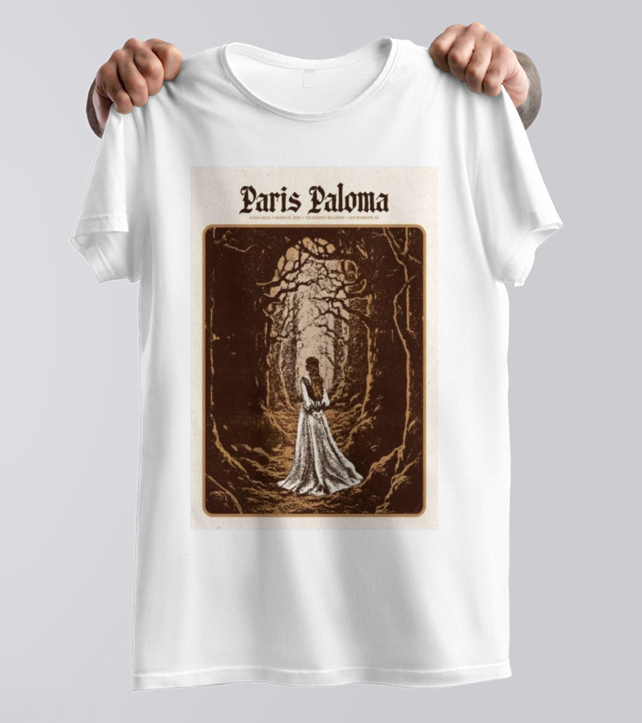 Paris Paloma March 25 2025 The Regency Ballroom San Francisco CA Concert T-Shirt