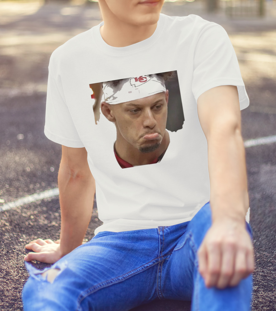 Super Sad Pat Mahomes Headband KC T-Shirt